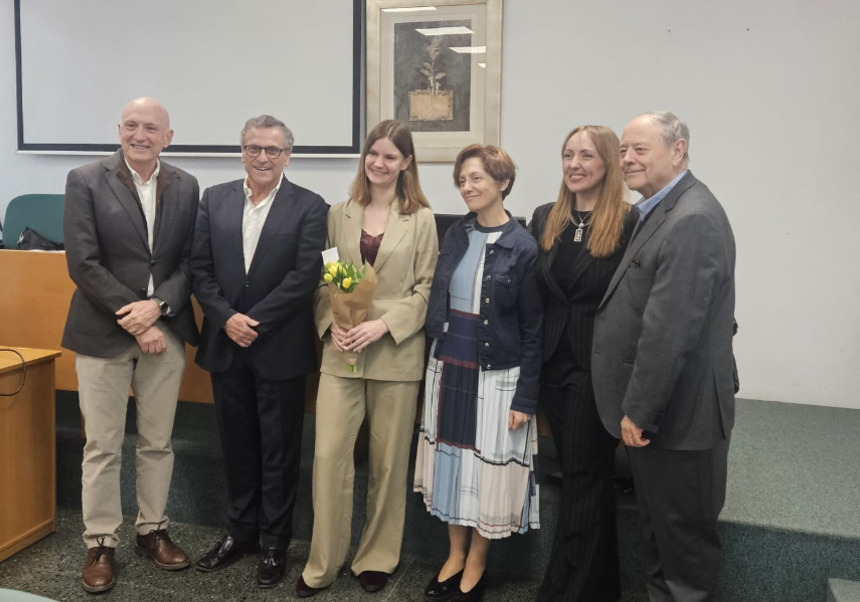Nina Jonczyk en la defensa de la tesis